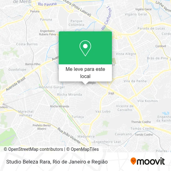 Studio Beleza Rara mapa
