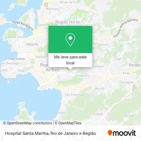 Hospital Santa Martha mapa