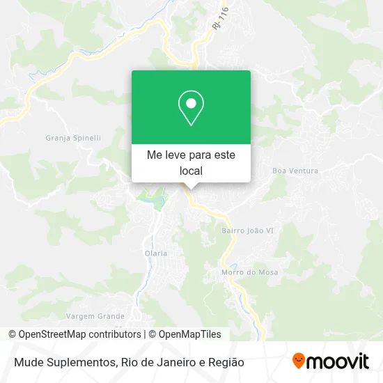 Mude Suplementos mapa