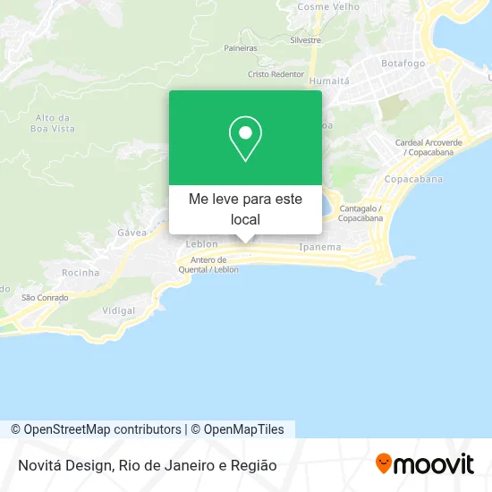 Novitá Design mapa