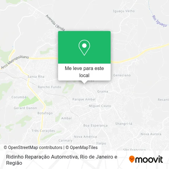 Ridinho Reparação Automotiva mapa