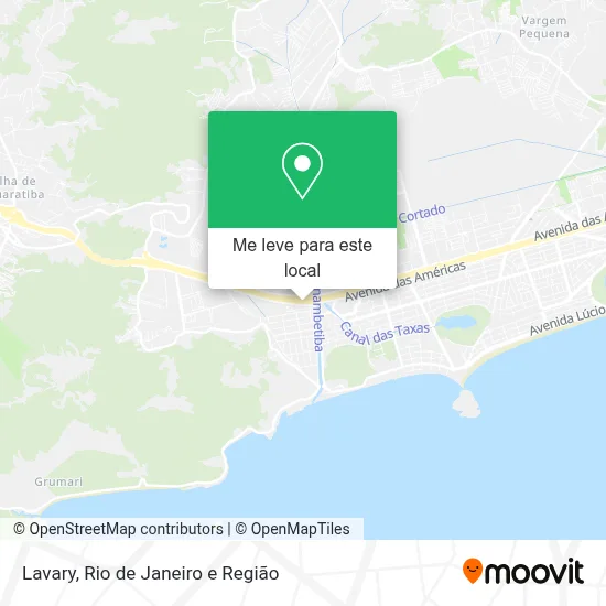 Lavary mapa