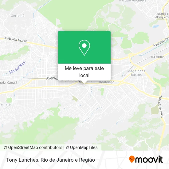 Tony Lanches mapa