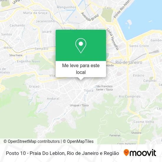 Posto 10 - Praia Do Leblon mapa