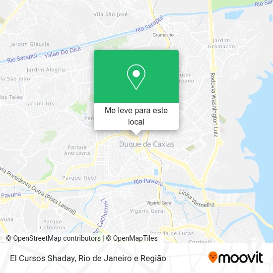 El Cursos Shaday mapa