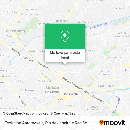 Evolution Automoveis mapa
