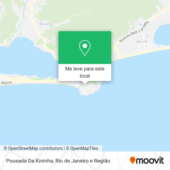 Pousada Da Kininha mapa