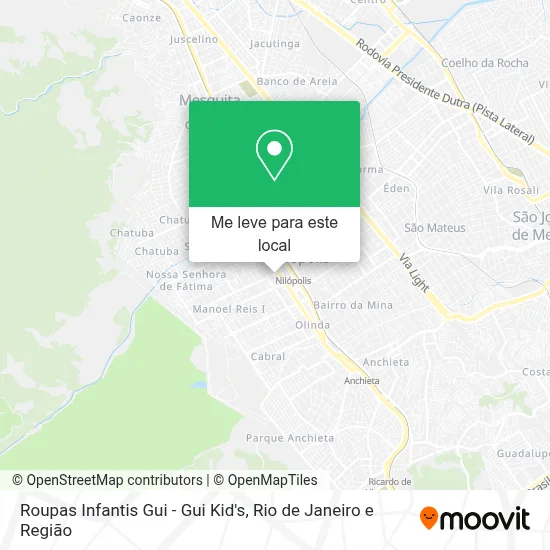Roupas Infantis Gui - Gui Kid's mapa