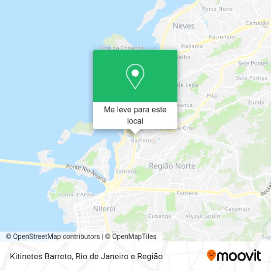 Kitinetes Barreto mapa