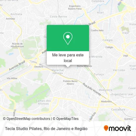 Tecla Studio Pilates mapa