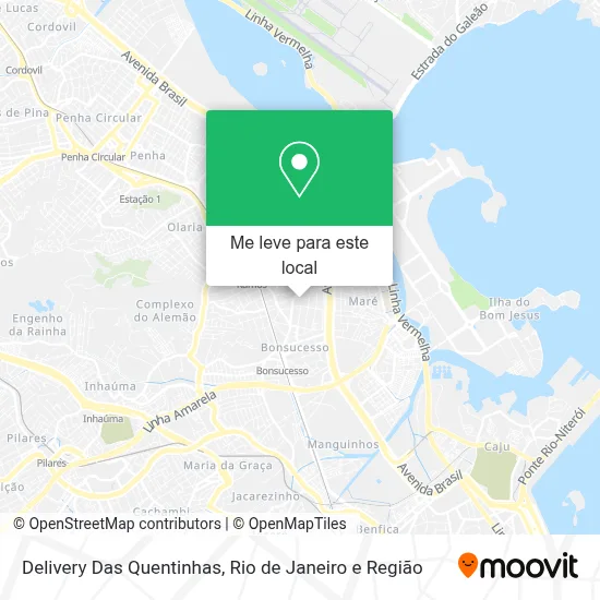 Delivery Das Quentinhas mapa