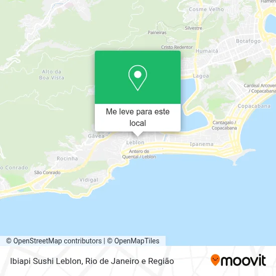 Ibiapi Sushi Leblon mapa