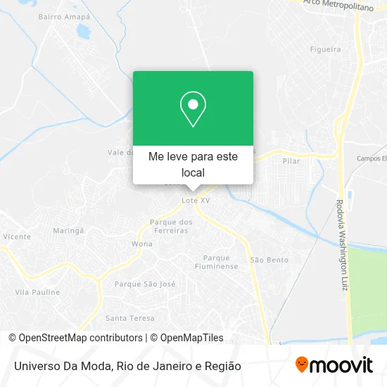 Universo Da Moda mapa