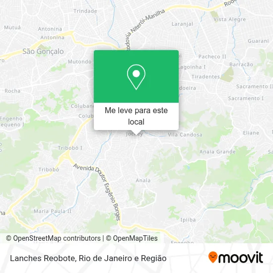 Lanches Reobote mapa