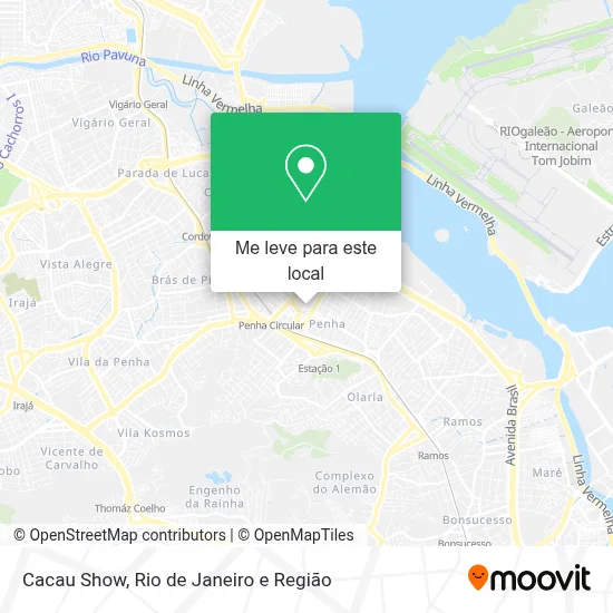 Cacau Show mapa