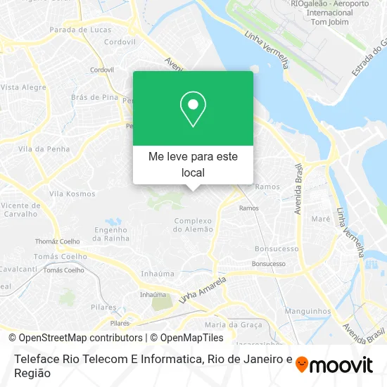 Teleface Rio Telecom E Informatica mapa