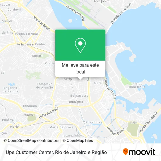 Ups Customer Center mapa
