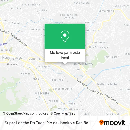 Super Lanche Da Tuca mapa