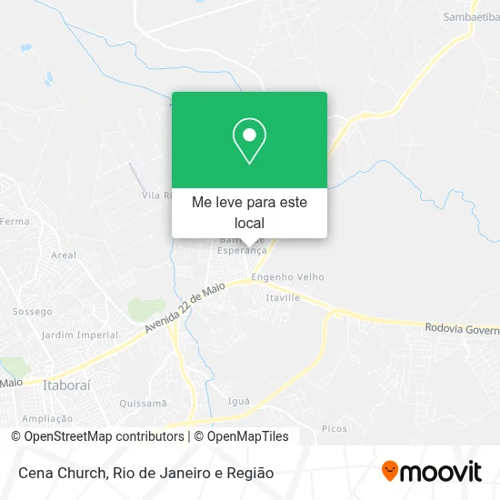 Cena Church mapa