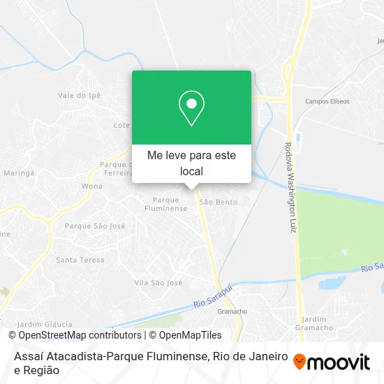 Assaí Atacadista-Parque Fluminense mapa