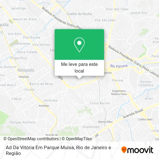 Ad Da Vitória Em Parque Muisa mapa