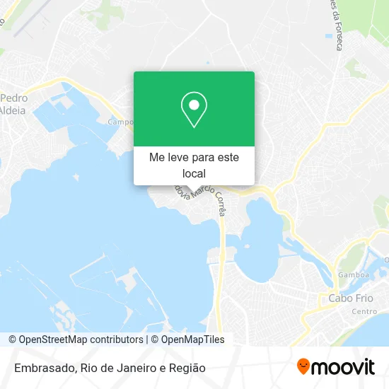 Embrasado mapa