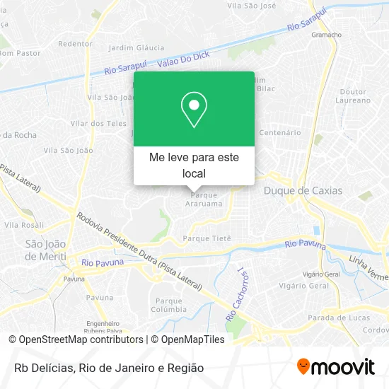 Rb Delícias mapa