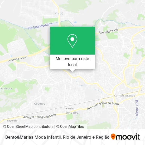 Bento&Marias Moda Infantil mapa