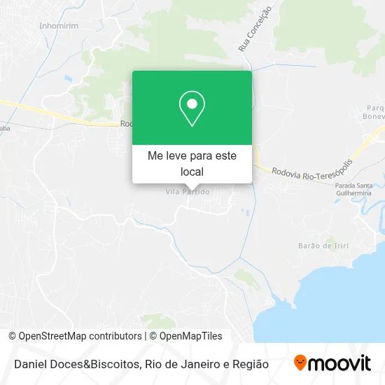 Daniel Doces&Biscoitos mapa