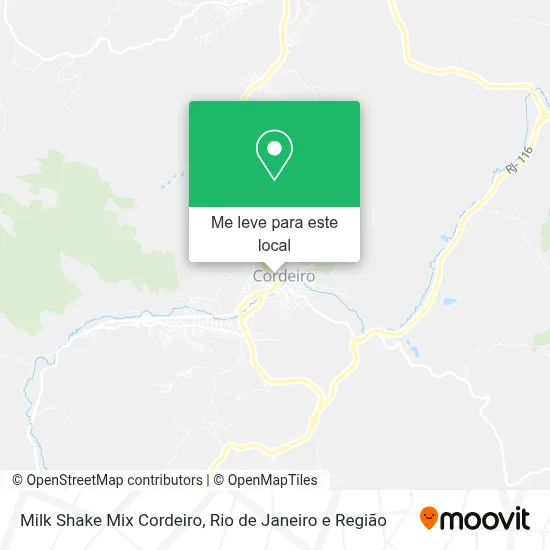Milk Shake Mix Cordeiro mapa
