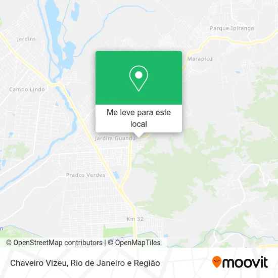 Chaveiro Vizeu mapa