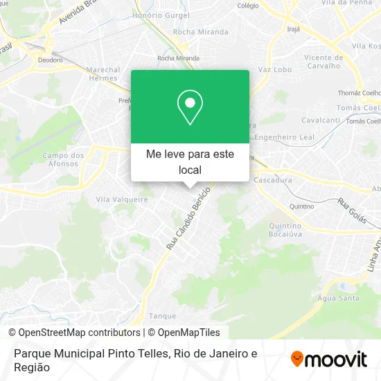 Parque Municipal Pinto Telles mapa
