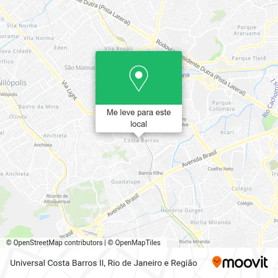 Universal Costa Barros II mapa