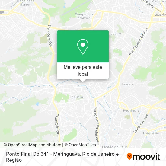 Ponto Final Do 341 - Meringuava mapa