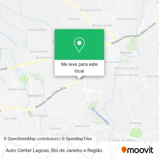 Auto Center Lagoas mapa