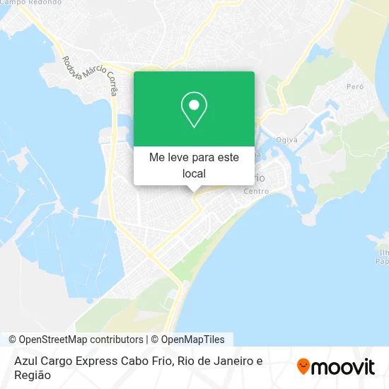 Azul Cargo Express Cabo Frio mapa