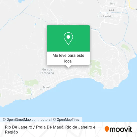 Rio De Janeiro / Praia De Mauá mapa