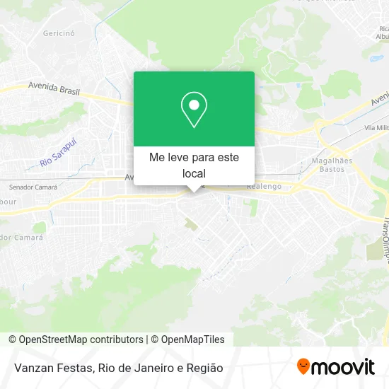 Vanzan Festas mapa