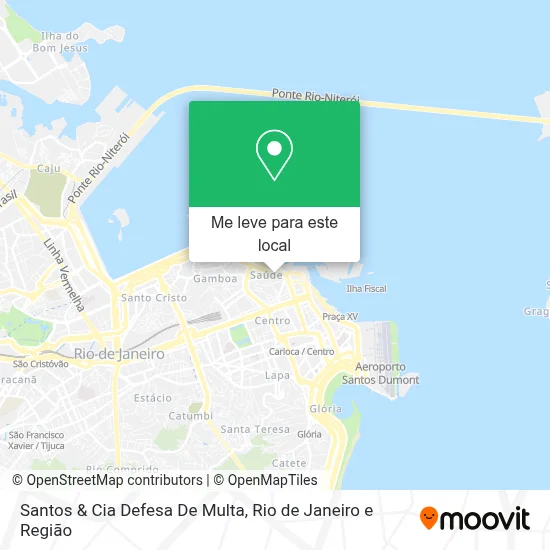 Santos & Cia Defesa De Multa mapa