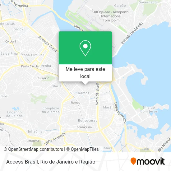 Access Brasil mapa