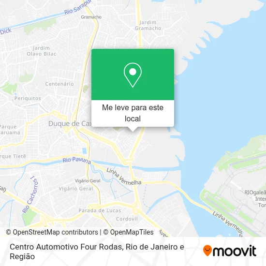 Centro Automotivo Four Rodas mapa