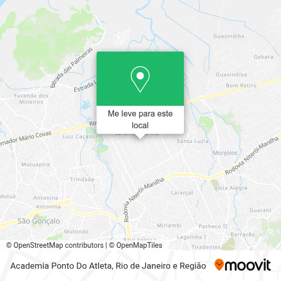 Academia Ponto Do Atleta mapa