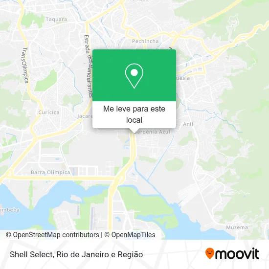 Shell Select mapa