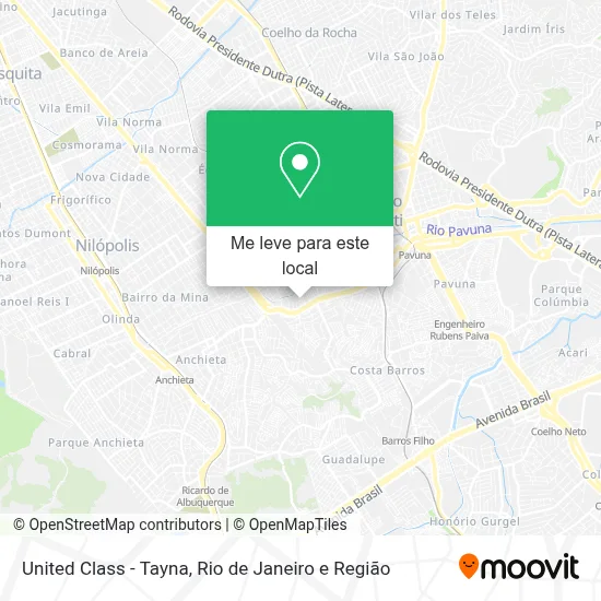 United Class - Tayna mapa