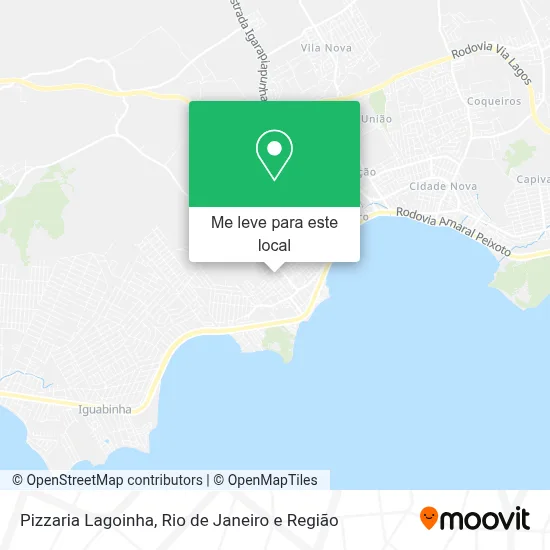 Pizzaria Lagoinha mapa