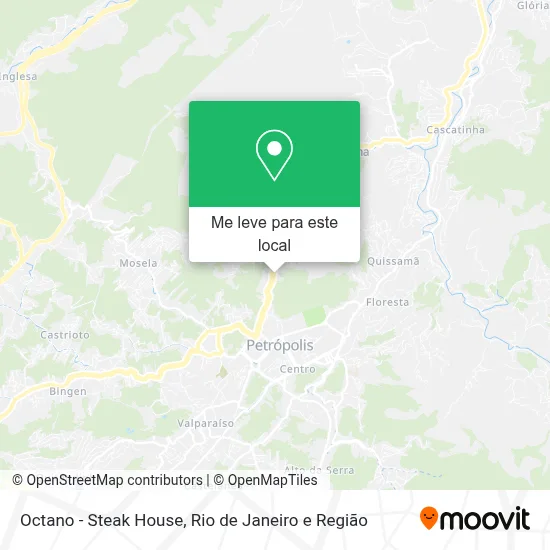 Octano - Steak House mapa