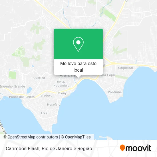 Carimbos Flash mapa