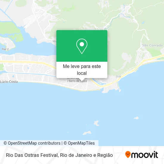 Rio Das Ostras Festival mapa