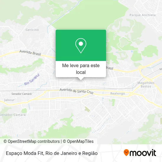 Espaço Moda Fit mapa