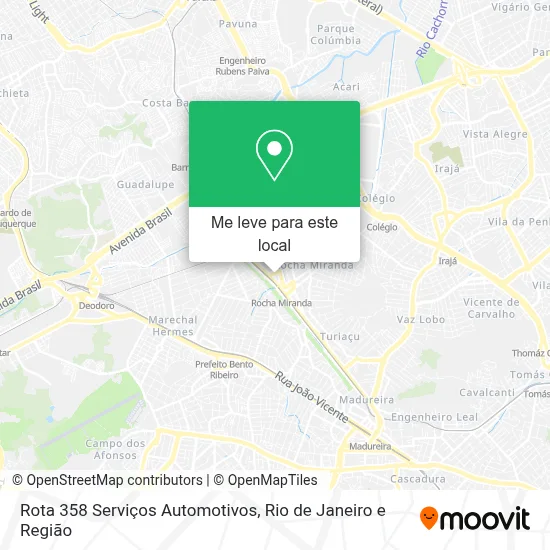 Rota 358 Serviços Automotivos mapa